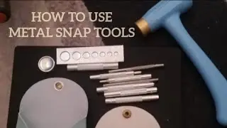 How to use Metal Snap Tools | #howto | #guide | #leather | #snapbutton | #Snaptools