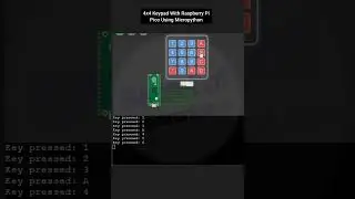 Micropython on Raspberry Pi Pico || How to interface 4x4 Keypad With Raspberry Pi Pico