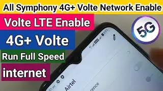 Symphony phone 4G+ Volte Network enable // 4g volte problem solve