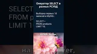 SQL и базы данных для тестировщика. Оператор SELECT в разных РСУБД.