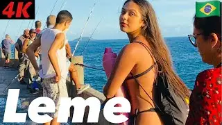 🇧🇷 LEME BEACH, COPACABANA BEACH,  RIO DE JANEIRO, BRAZIL -  4K
