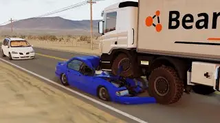 Realistic Highway Crashes - BeamNG Drive #1