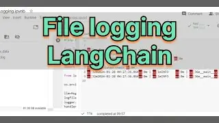 File logging for LangChain apps explained with codes