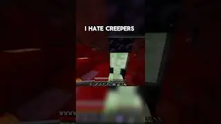 A Creeper Almost ENDED my HARDCORE World #fyp #shorts #minecraft #hardcore #clip #clutch #creeper