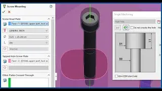 Add retention screw to mounted form punch
