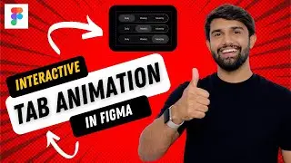How to create responsive and interactive Tab Animation in Figma {Tutorial} |  Tabs in Figma
