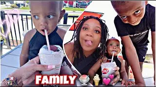 Family Influencers: Vlog+ Our Baby's First Ice Cream Date 💕