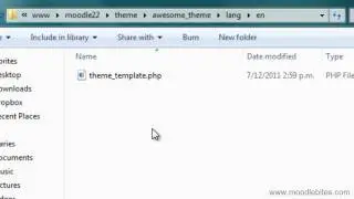 MoodleBites for Theme Designers - duplicating a theme