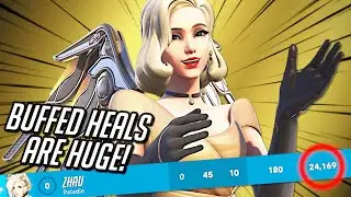 Mercy's Buffed Heals Are SO GOOD! 💛 Top 500 Mercy Gameplay - Overwatch 2