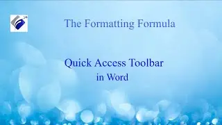 Quick Access Toolbar