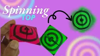 Origami Spinning top || How to make an amazing paper toy || Origami