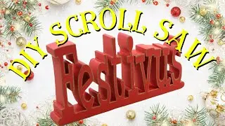 DIY Festivus scroll saw sign with free pattern