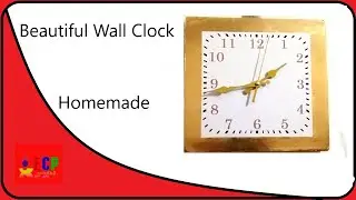 how to make beautiful wall clock using household item