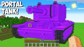 I found THE BIGGEST SECRET PORTAL TANK in Minecraft! This is GIANT TANK PORTAL!