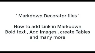 How to add images in Github Readme , add links , create tables and so on..