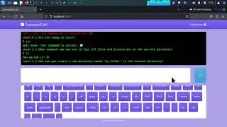 Interactive Linux Command Learning Web App Demo