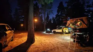 Black Mountain truck trail disperse camping in the cold winter.