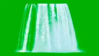 Green screen waterfall | Waterfall | Everything Green Screen