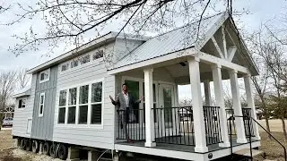 NEW DESIGN Tiny Home with a LOFT and great PARKVIEW - private bedroom downstairs