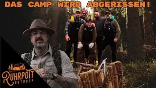 Beer, bellies & meatballs - the camp is being demolished!