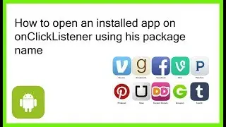 How to open the installed apps on onclickListener