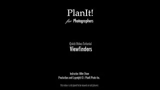7. Viewfinders (Planit Video Tutorial 2019.02)