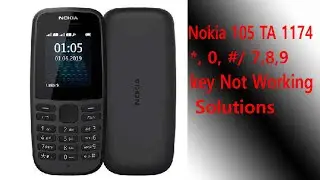 Nokia 105 TA-1174 keypad ways *0#/ 789 keypad jumper key button solution