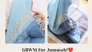 GRWM For Jummah 🌺|| Miyah|| Scarf Turtorial