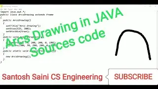 How to Arcs Drawing in JAVA Sources Code with Output running command (CS ENGINEERING)