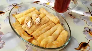 Блинчики Дамские пальчики с творогом — БЛИНЫ ТОМЛЕННЫЕ!!!