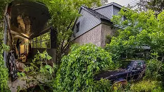 Creepy Abandoned House: Secret Grow Op & Car Graveyard Found!