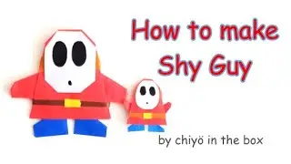 【Super Mario】How to make 'Shy Guy' ヘイホ Paper Crafts Origami Game