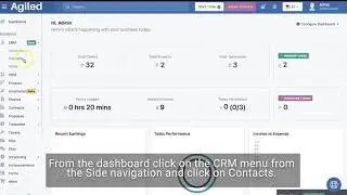 How to add Notes for a Contact in Agiled CRM?
