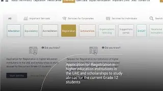 How to apply for Registration in Higher Education institutions in the UAE and Scholarships