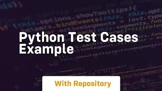 python test cases example