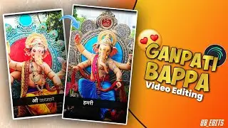 🙏Ganpati Bappa Special Video Editing❤️ | Ganpati Bappa | New Concept Video Editing| Alight Motion🙇