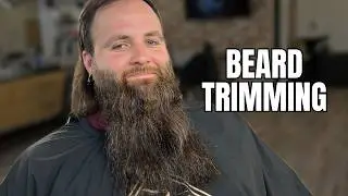 Long Beard Trimming & Shaping Barber Tutorial