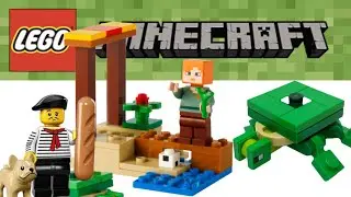 The Turtle Beach Polybag Review! Lego Minecraft Set #30432