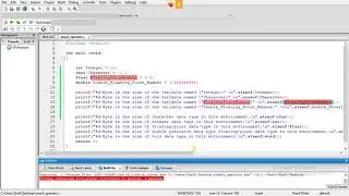 sizeof Operator in C Structured Programming Language | Example of using sizeof Operator in C Prog