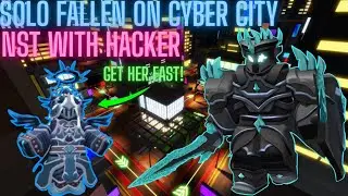 SOLO FALLEN GUIDE ON CYBER CITY NO SPECIAL TOWER WITH HACKER | ROBLOX TDS
