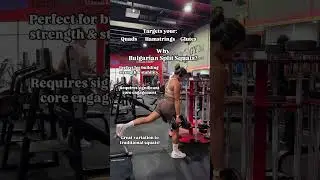 Bulgarian Split Squats  #squats #motivation #legdayworkoutforwomen #fbmactive