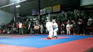 Perempat Final Karate Kumite Pria Piala Walikota Tangsel 2022 Kelas Usia Dini -30 (Darren - Merah)