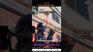 1 vs 4 clutch with nade power #bgmi #pubgmobile #shortsvideo #youtubeshorts