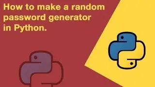 How to make a random password generator in Python.