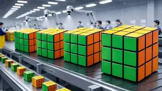 Inside a Rubik’s Cube Factory - How Rubik’s Cubes Are Made (Full Process)