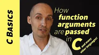 How arguments are passed to functions in C (and most other languages).