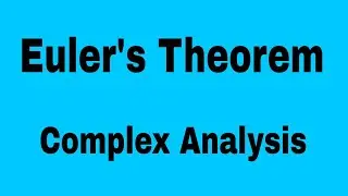 Euler's Theorem on Complex Analysis || Study With Nitin