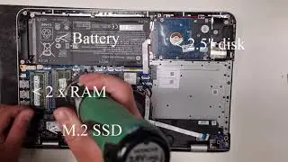 How to disassembly HP 15-ae187nz to replace CPU thermal paste