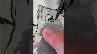 Drawing exercise to improve line quality for pen and ink line art