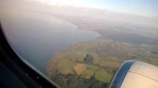 Взлет. Храброво аэропорт. Takeoff. Khrabrovo airport.